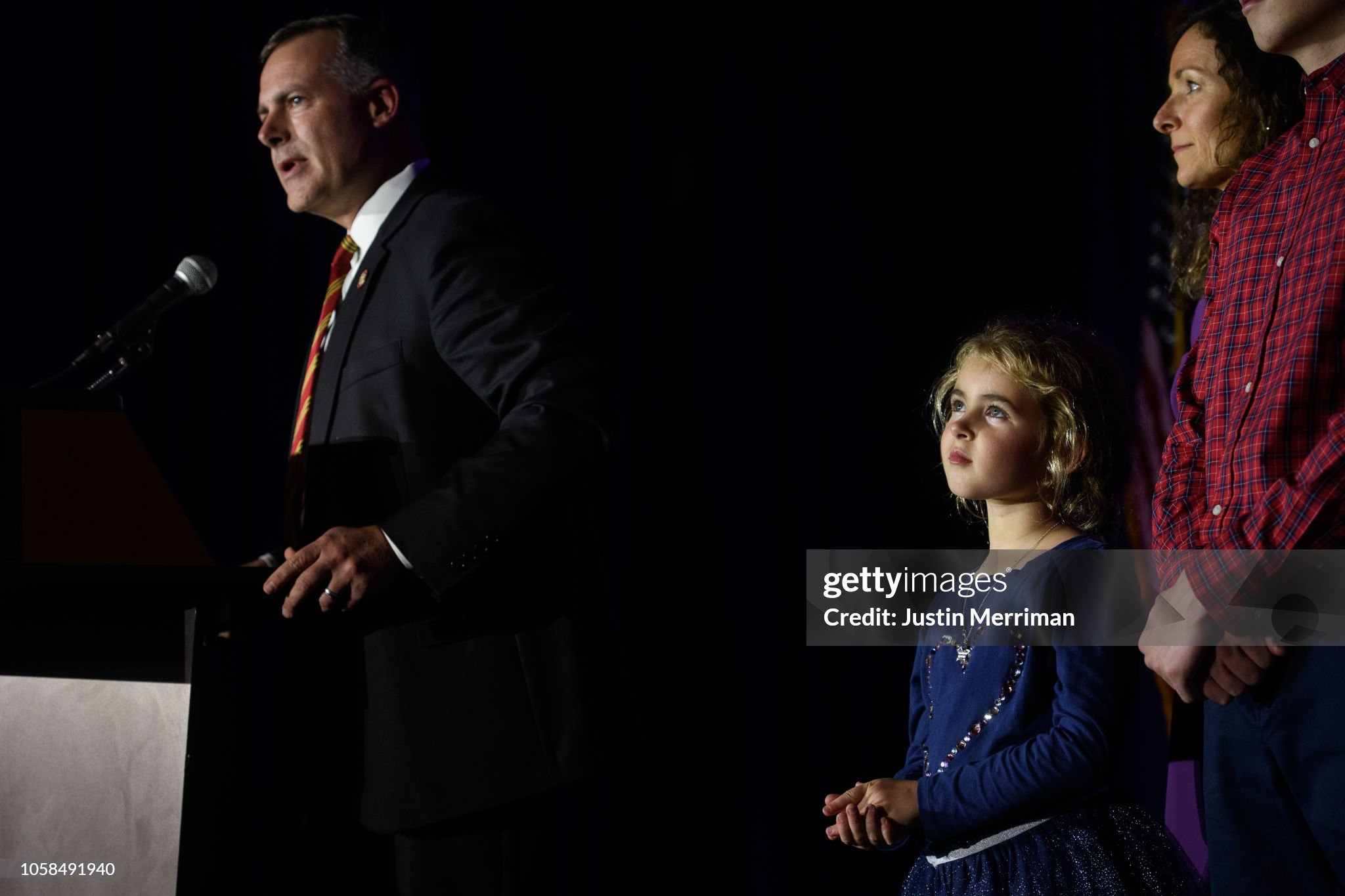 Republican candidate Robert Sprague gives his victory speech after winning Treasurer for the state of Ohio on November 6, 2018 at the Ohio Republican Party's election night party at the Sheraton Capitol Square in Columbus, Ohio. (Photo by Justin Merriman/Getty Images)