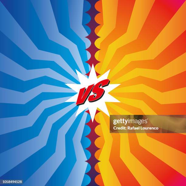 versus fight background strong colours art style design with vs letters in - versus stock illustrations