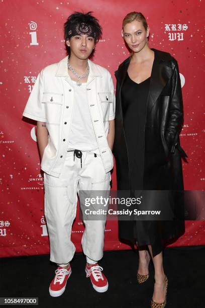 Kris Wu and Karlie Kloss Attends Interscope Records And Beats Present 'The Antares Experience' - An Album Release Party on November 6, 2018 in New...