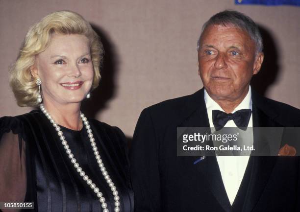 Barbara Sinatra and Frank Sinatra during 9th Annual American Cinema Awards at Beverly Hilton Hotel in Beverly Hills, CA, United States.
