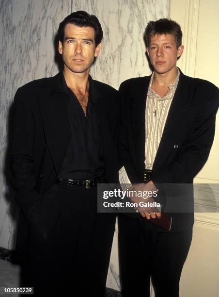 Pierce Brosnan and Son Christopher Harris during American Cinema Awards Foundation's 84th Birthday Celebration for Buddy Ebsen at Beverly Wilshire...