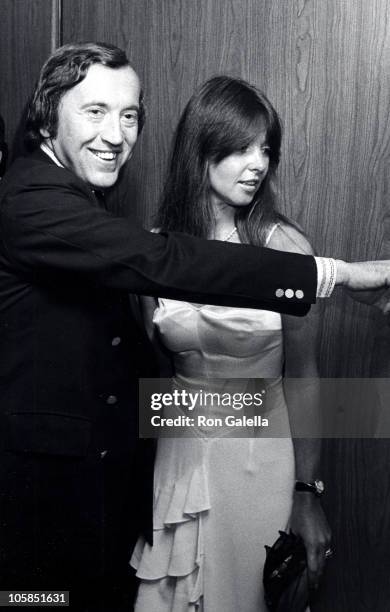 David Frost and Caroline Cushing during New York Magazine 4th of July Party at World Trade Center in New York City, New York, United States.