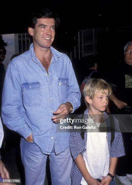 Pierce Brosnan and Son Sean Brosnan during "Home Alone 2: Lost in New York" Premiere Hosted by United Artist Theatres at Century City in Century...