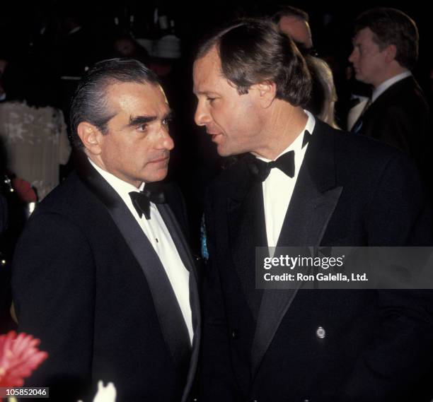 Martin Scorsese and Michael Ovitz during 6th Annual Moving Picture Ball Honoring Martin Scorsese at Century Plaza Hotel in Century City, California,...