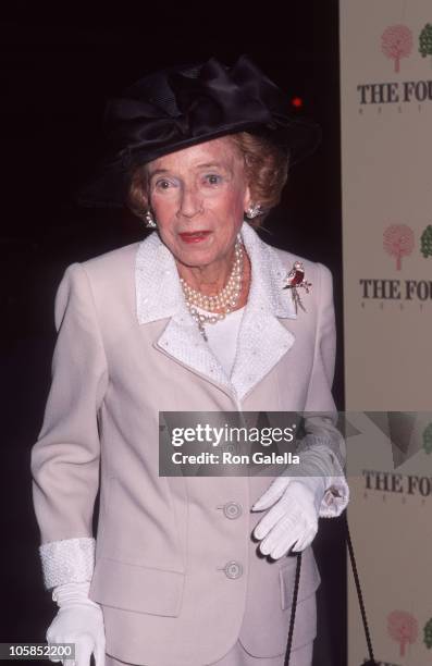 Brooke Astor during The Four Seasons Restaurant Celebrates Its 40th Anniversary at Four Seasons Restaurant in New York City, New York, United States.