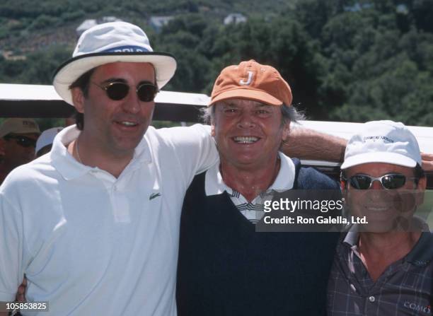Andy Garcia, Jack Nicholson and Joe Pesci during Casey Lee Ball Classic Charity Golf Tournament at Lake Sherwood Country Club in Westwood,...
