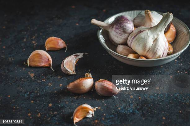 aromaric alho - garlic clove - fotografias e filmes do acervo