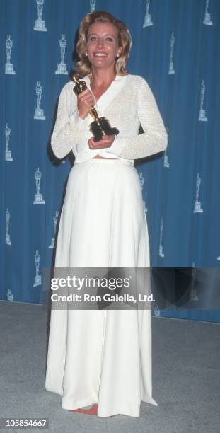 Emma Thompson during The 68th Annual Academy Awards at Dorothy Chandler Pavilion in Los Angeles, California, United States.