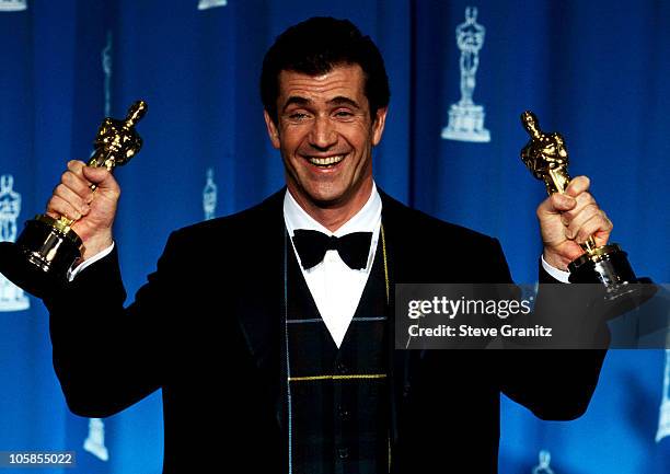 Mel Gibson during The 68th Annual Academy Awards at Dorothy Chandler Pavilion in Los Angeles, California, United States.