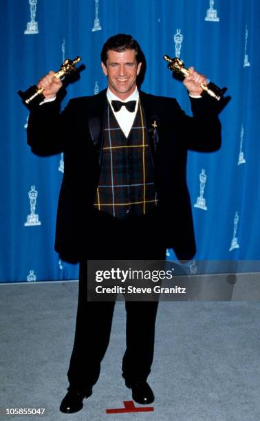 Mel Gibson during The 68th Annual Academy Awards at Dorothy Chandler Pavilion in Los Angeles, California, United States.