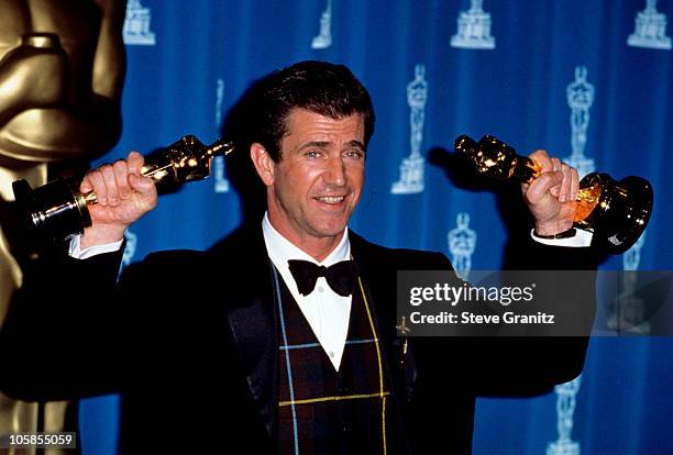 Mel Gibson during The 68th Annual Academy Awards at Dorothy Chandler Pavilion in Los Angeles, California, United States.