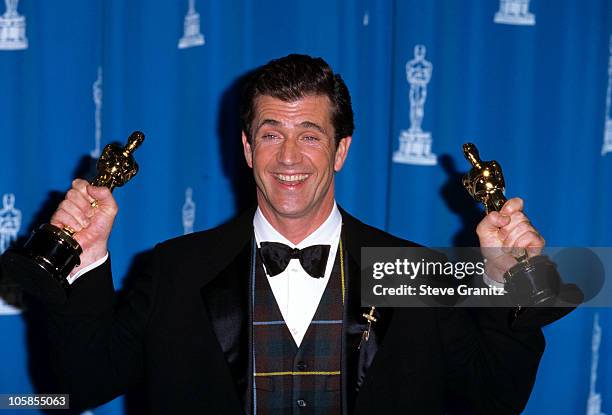 Mel Gibson during The 68th Annual Academy Awards at Dorothy Chandler Pavilion in Los Angeles, California, United States.