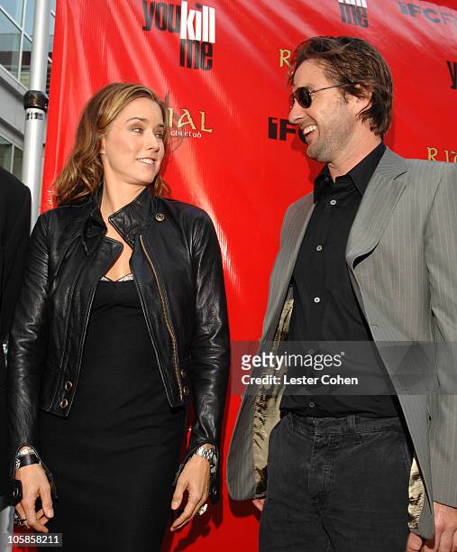 Tea Leoni and Luke Wilson during "You Kill Me" Los Angeles Premiere - Red Carpet at ArcLight Hollywood in Hollywood, California, United States.