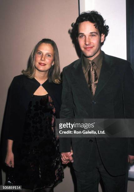 Julie Yaeger and Paul Rudd during New York Screening of "The Object of My Affection" at City Cinemas East in New York City, New York, United States.