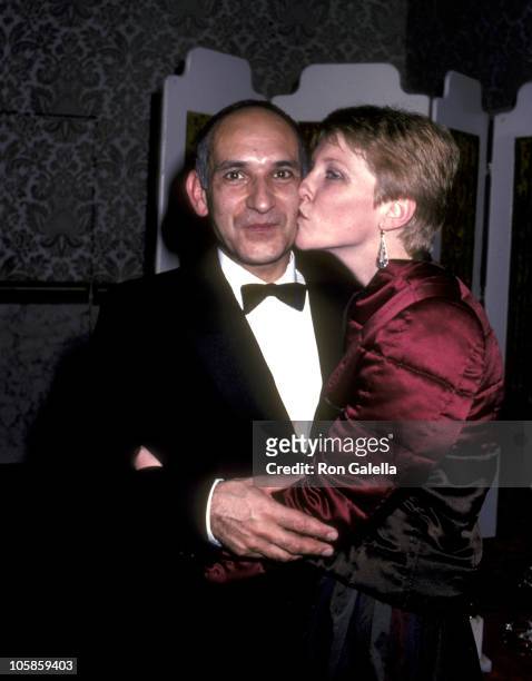 Ben Kingsley and wife Alison Sutcliffe during 40th Annual Golden Globe Awards at Beverly Hilton Hotel in Beverly Hills, CA, United States.