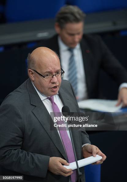 Peter Altmeyer Peter Altmaier , Federal Minister of Economics and Energy, speaks ...