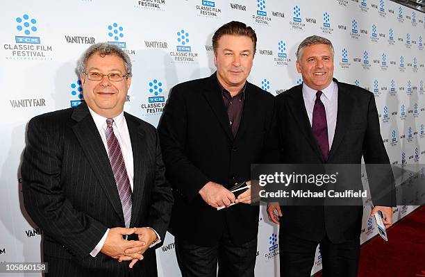 President of Turner Entertainment Networks Steve Koonin, actor Alec Baldwin and Chairman and CEO of Turner Broadcasting System Inc. Phil Kent attend...