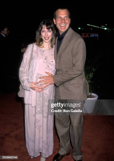 Bill Paxton and Louise Newbury during "Titanic" Los Angeles Premiere, 1997 at Mann Chinese Theatre in Hollywood, California, United States.