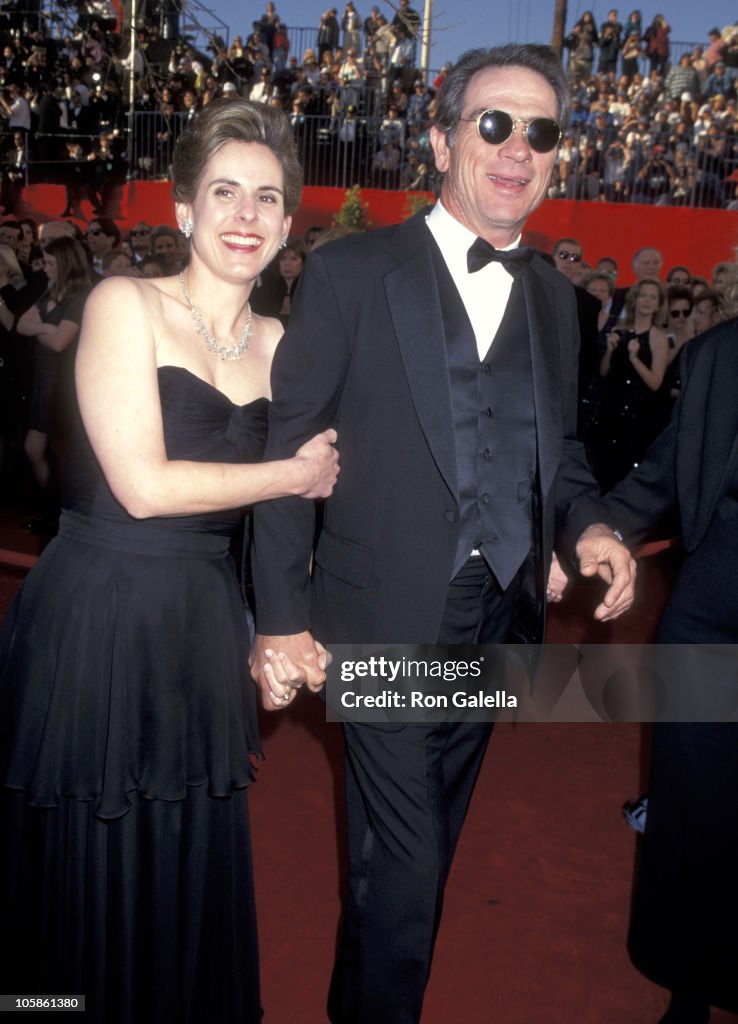 Tommy Lee Jones and Kimberlea Cloughley during The 67th Annual
