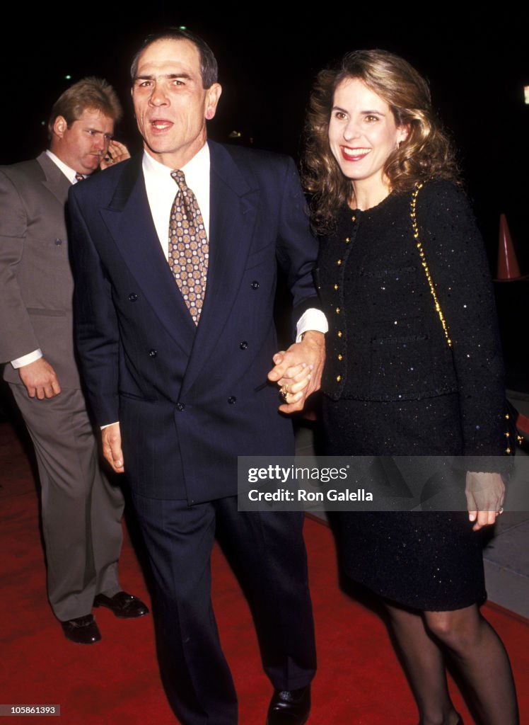 Tommy Lee Jones and Kimberlea Cloughley during Special benefit... News