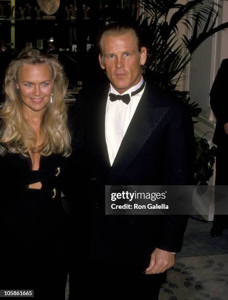 Nick Nolte and Wife Rebecca Linger during The 45th Annual Golden Globe Awards at Beverly Hilton Hotel in Beverly Hills, California, United States.