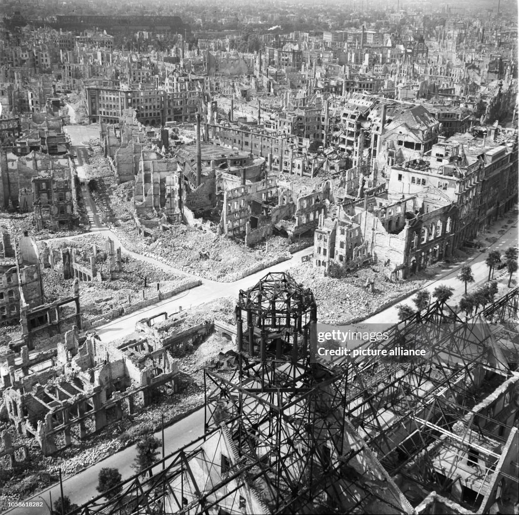 End of the war - Destroyed Dresden 1945