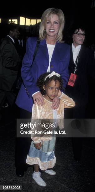 Donna Mills and Chloe Mills during Benefit for the Women of Afghanistan - March 29, 1999 at The Directors Guild of America Theatre in Los Angeles,...