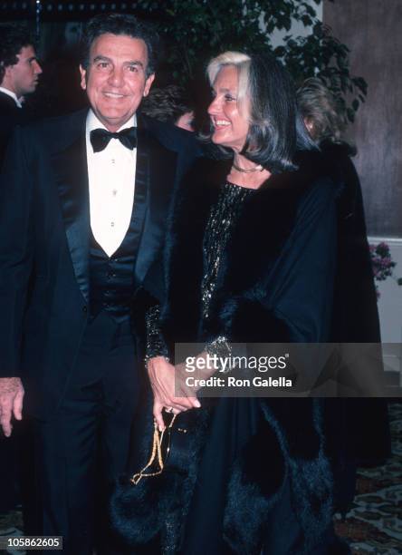 Mike Connors and Marylou Connors during AFI Life Achievement Awards Honoring Gene Kelly at Beverly Hilton Hotel in Beverly Hills, CA, United States.