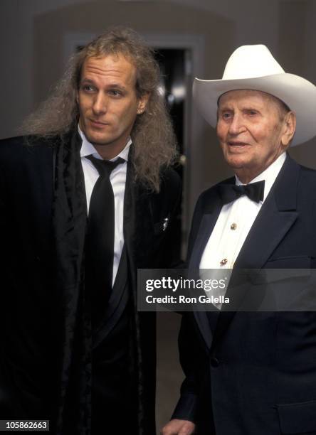 Michael Bolton and Gene Autry during "Night of 200 Stars" 2nd International Achievement in Arts Awards at New York Hilton Hotel in New York City, NY,...