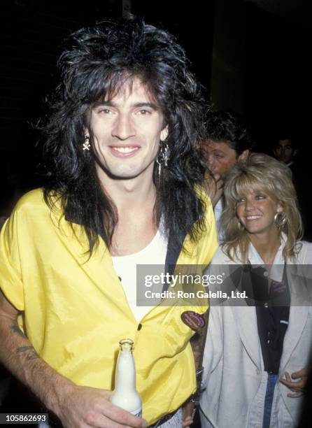 Tommy Lee and Heather Locklear during 4th Annual Rock & Bowl Tournament For The T.J. Martel Foundation at Calabasas Country Club in Calabasas,...