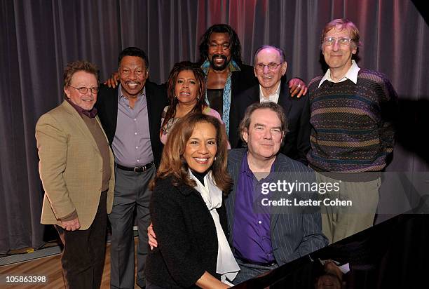 Songwriters Paul Williams, Billy Davis Jr., Valerie Simpson, Nickolas Ashford, Songwriters Hall of Fame Chairman/CEO Hal David, writer Paul Grein,...