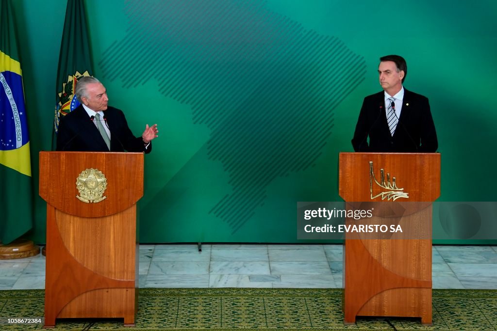 BRAZIL-POLITICS-TEMER-BOLSONARO