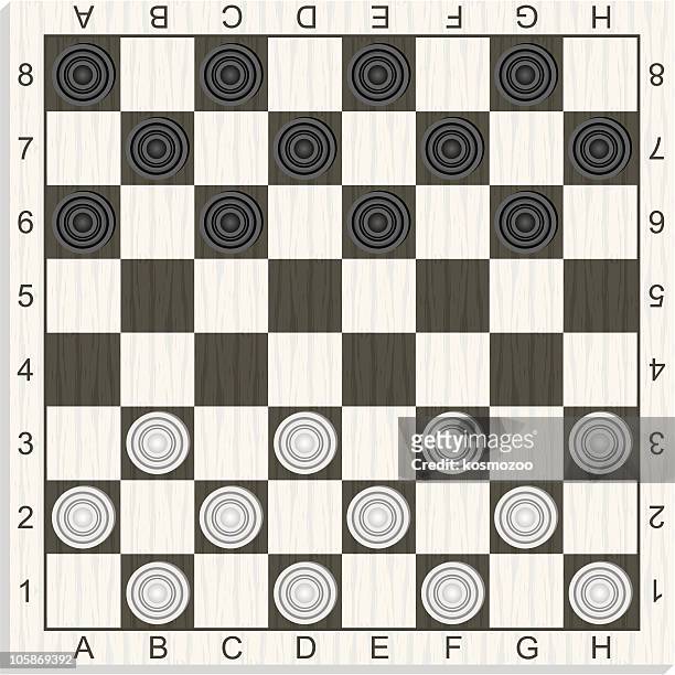 checkers - checkers game stock illustrations