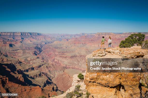 couple at the grand canyon - couple grand canyon stock pictures, royalty-free photos & images