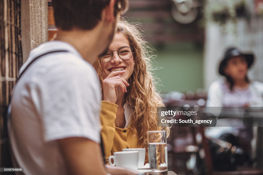 Paar im Café