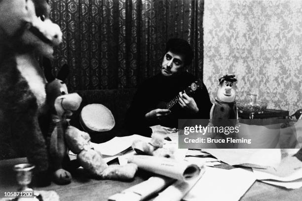 English songwriter Mitch Murray at home, UK, 1965.