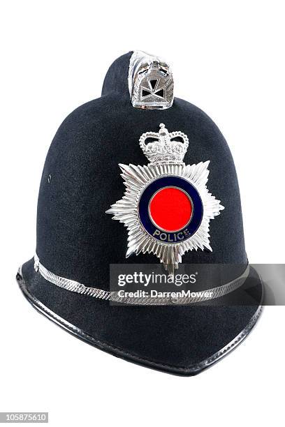 english police helmet - police hat stock pictures, royalty-free photos & images