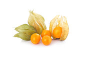 Cape gooseberries with their pods