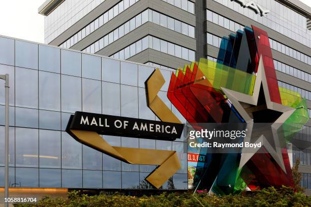North entrance to Mall Of America in Bloomington, Minnesota on October 14, 2018.