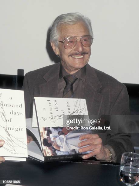 Oleg Cassini during "A Thousand Days of Magic" Book Signing - October 26, 1995 at Bloomingdale's Department Store in New York City, New York, United...