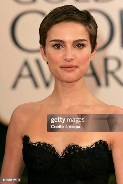 Natalie Portman during The 63rd Annual Golden Globe Awards - Arrivals at Beverly Hilton Hotel in Beverly Hills, California, United States.