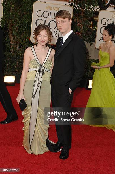 Kelly Macdonald and Dougie Payne during The 63rd Annual Golden Globe Awards - Arrivals at Beverly Hilton Hotel in Beverly Hills, California, United...