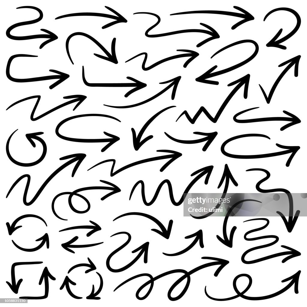 Arrows, vector design elements