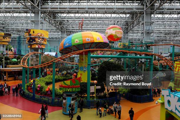 Nickelodeon Universe indoor amusement park in the center of the Mall of America in Bloomington, Minnesota on October 14, 2018.