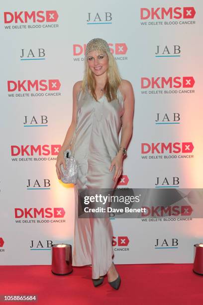 Meredith Ostrom attends the Second Annual DKMS Big Love Gala at The Roundhouse on November 7, 2018 in London, England.