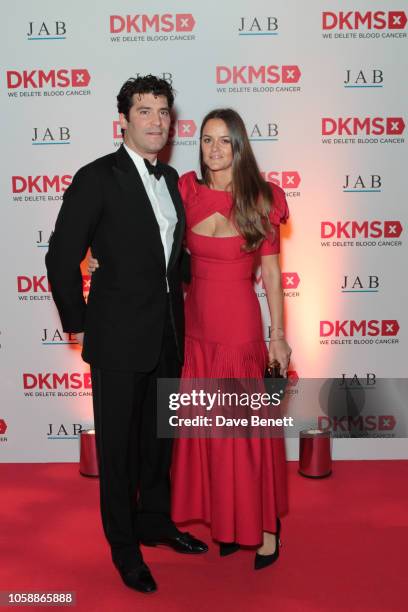 Alejandro Santo Domingo and Charlotte Santo Domingo attend the Second Annual DKMS Big Love Gala at The Roundhouse on November 7, 2018 in London,...