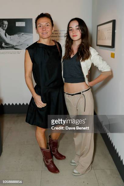 Natasha Law with her daughter attend the opening party of Good Grief, Charlie Brown! Celebrating Snoopy and The Enduring Power of Peanuts, a new...