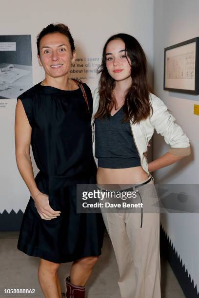 Natasha Law with her daughter attend the opening party of Good Grief, Charlie Brown! Celebrating Snoopy and The Enduring Power of Peanuts, a new...