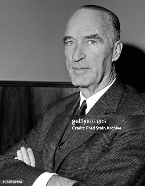 Portrait of German industrialist Alfried Krupp von Bohlen und Halbach , Germany, 1961. Following World War II, he was convicted and imprisoned for...