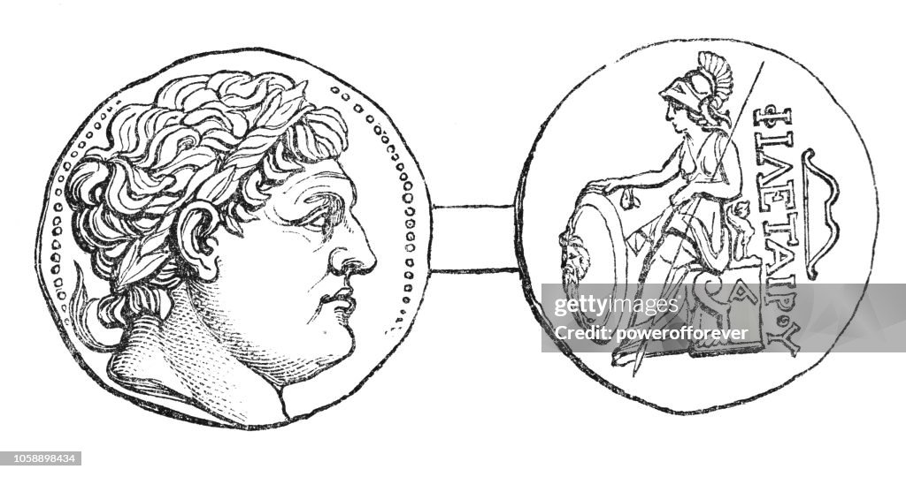 Greek Silver Tetradrachm of Attalus I of Pergamon Coin (3rd Century BC)